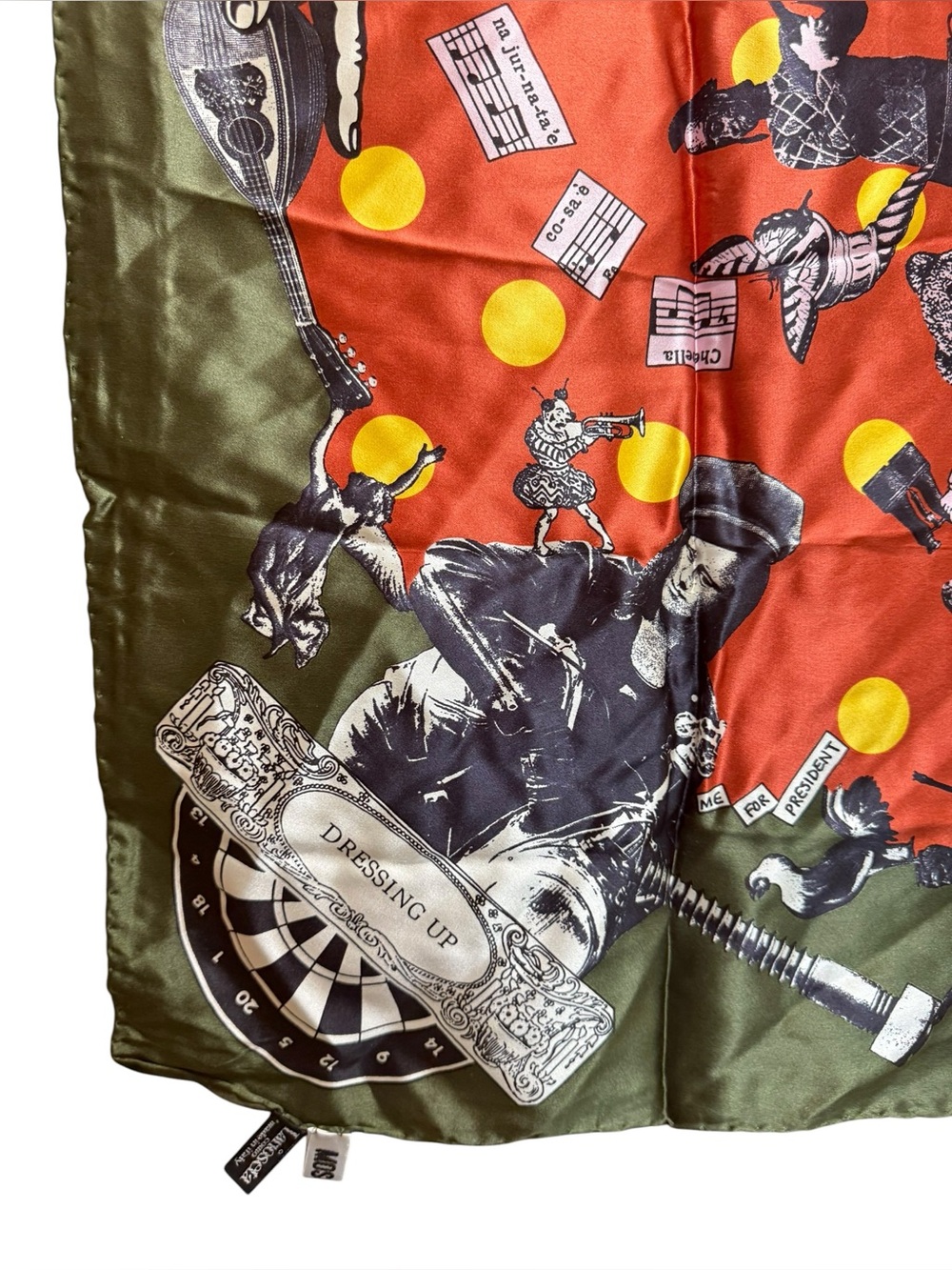 Moschino Larioseta Como Silk Scarf Vintage - Picture 2 of 7